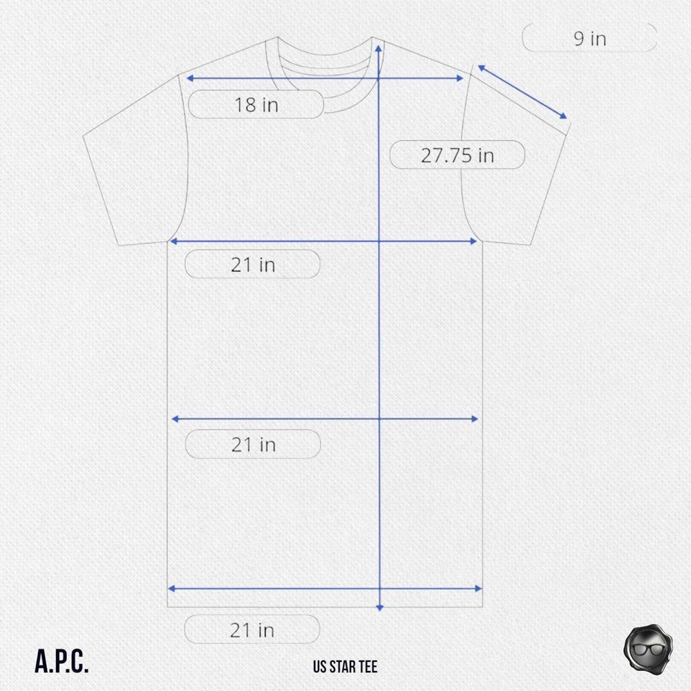 A.P.C. U.S. STAR LOGO TEE IN GREY MELANGE 2017 U.S. CAPSULE COLLECTION - Picture 13 of 15